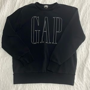 Gap XS black logo sweatshirt